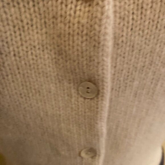 J. Crew Cropped Lambswool/Angora Rabbit Hair/Nylon  Pearl Button Cardigan Sz S - Picture 7 of 9